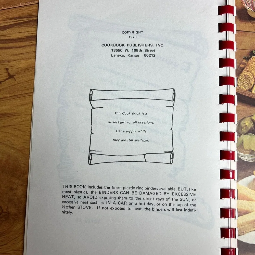 Gospel Assembly Church Cookbook‎ 1978 Wichita Kansas Vintage Spiral Bound